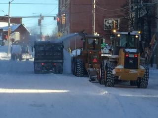 Downtown snow removal equipment 