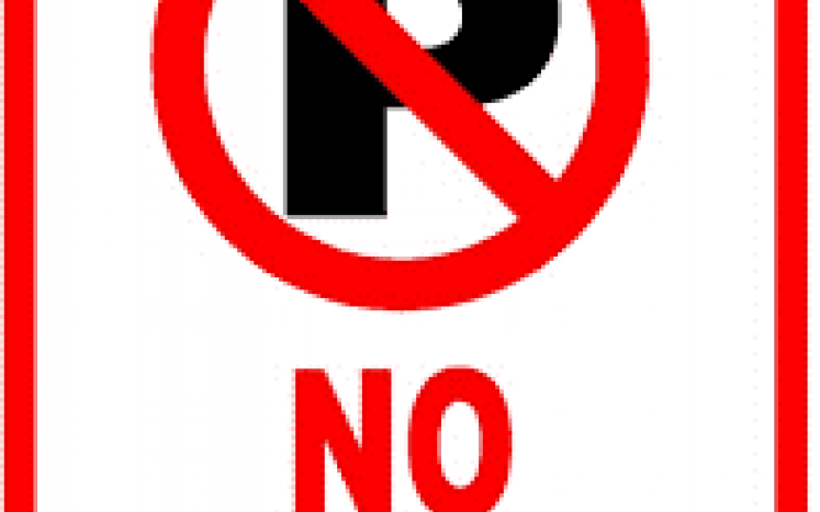 No Parking (crossed out P)