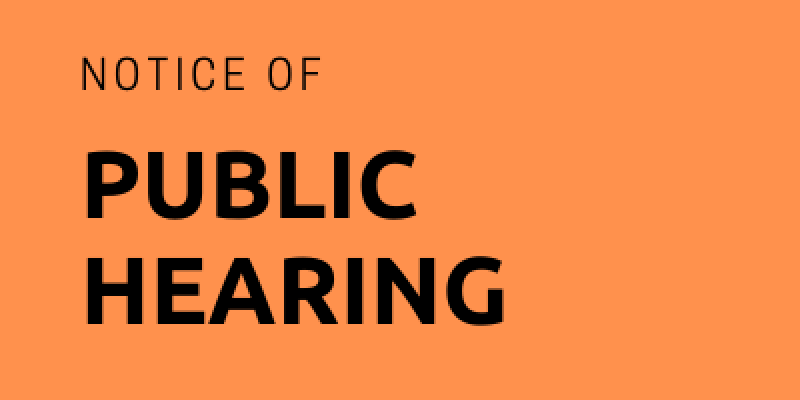 orange public hearing notice